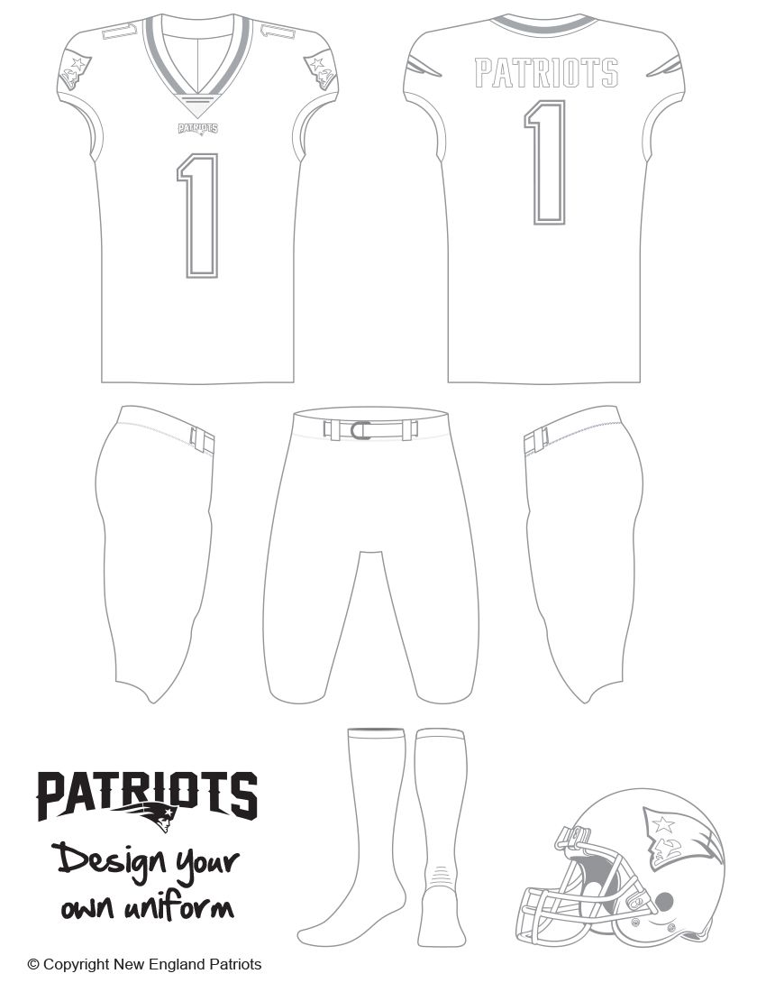 Football Jersey coloring page  Free Printable Coloring Pages