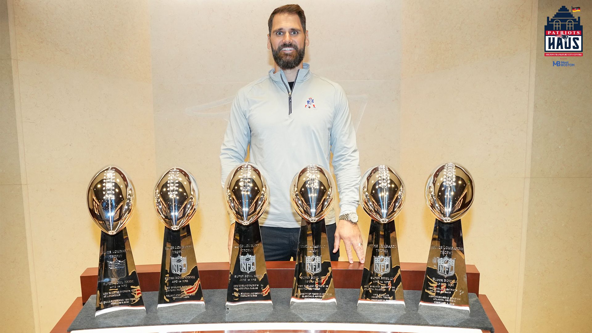 Die New England Patriots kommen nach Deutschland / Alle Informationen rund um das NFL-Highlight am 12. November in Frankfurt / "Patriots Haus" in Frankfurter Innenstadt