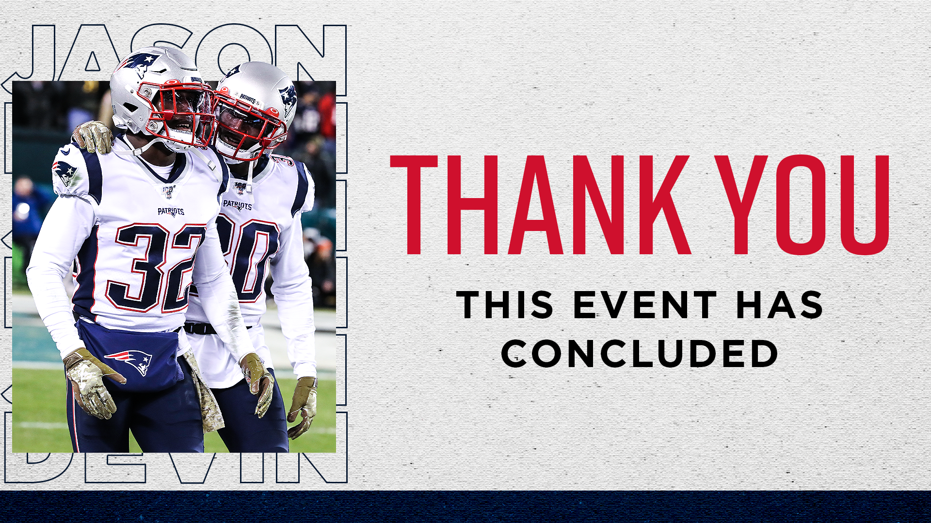 Live Event has Concluded