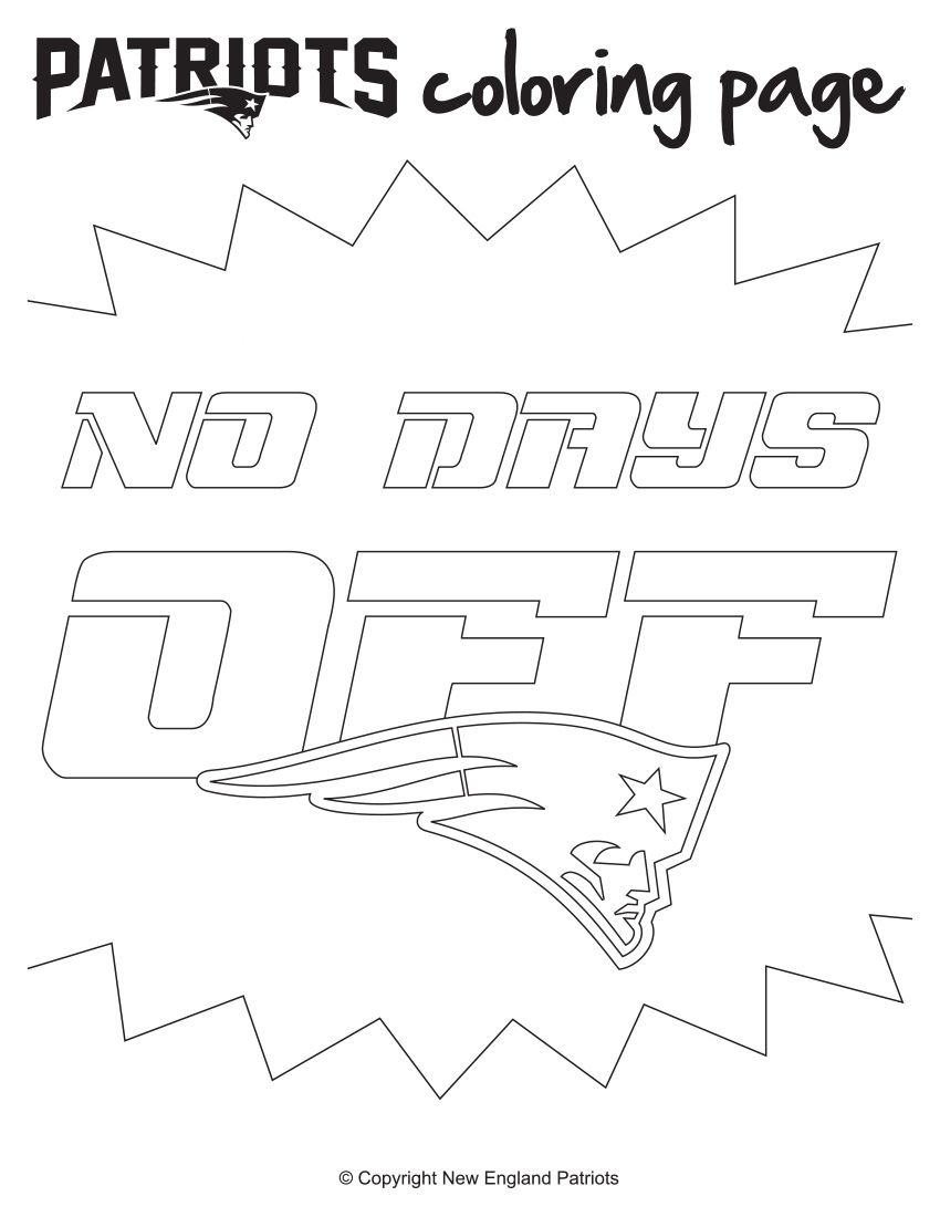 patriots football coloring pages