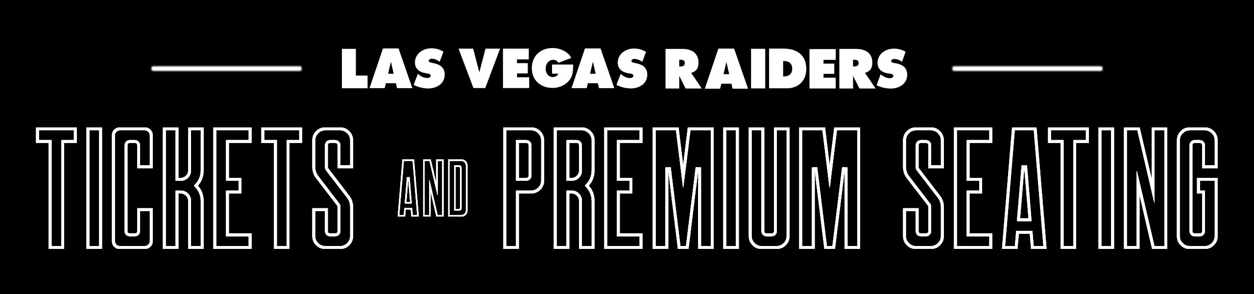 Las Vegas Raiders Tickets Header