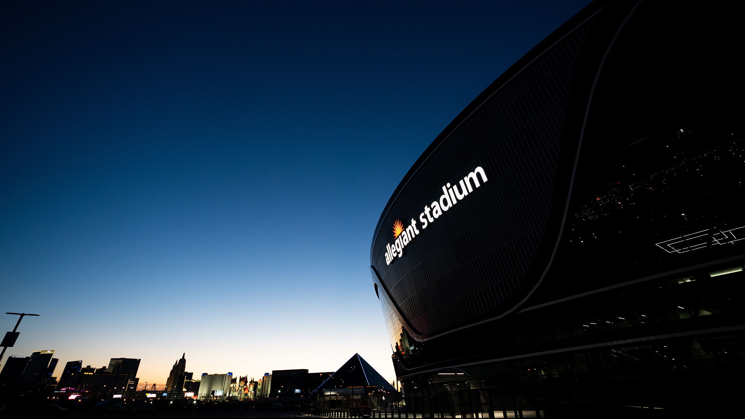 Allegiant Stadium Redefines Las Vegas Skyline With Night-Time Flyover