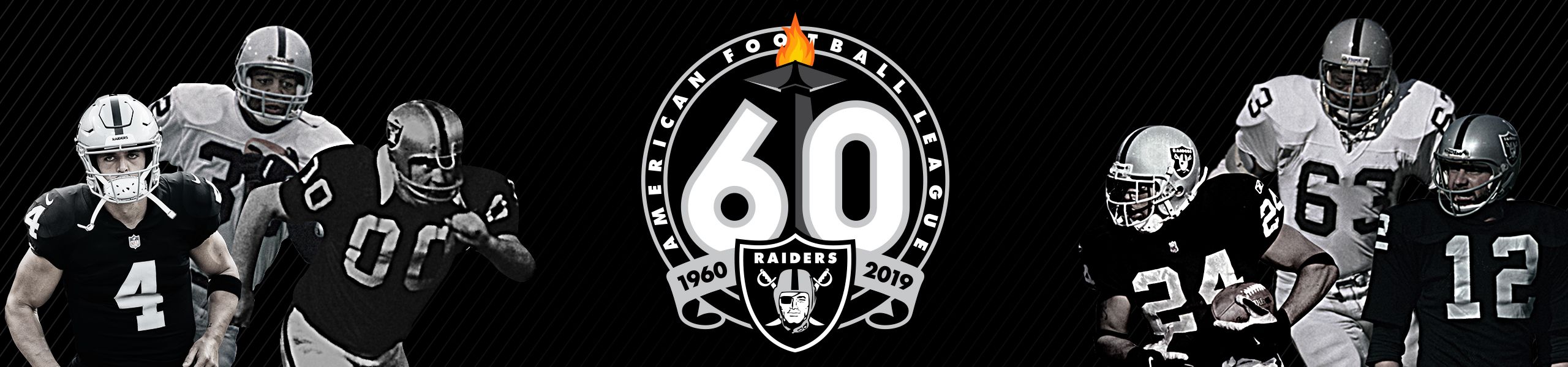 raiders 60th anniversary patch jersey