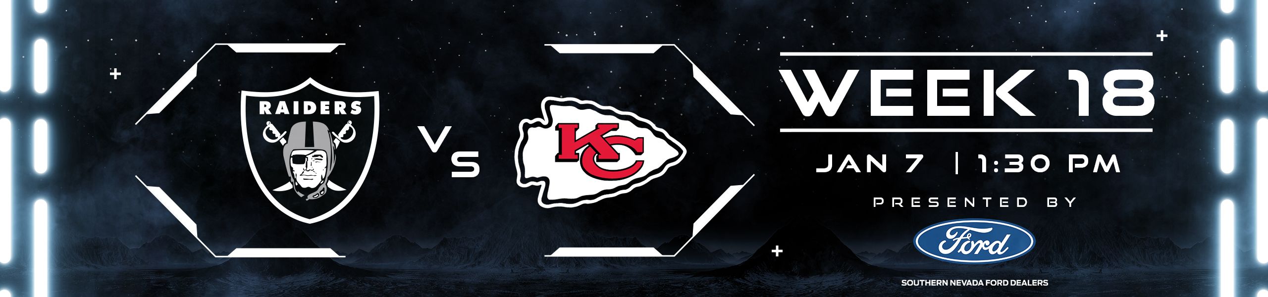 Week 18: Raiders vs. Chiefs 1/7 at 1:30pm PT