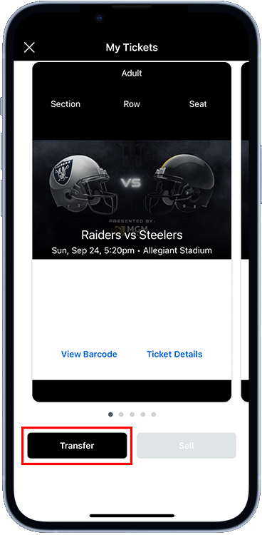 Mobile Ticketing  Pittsburgh Steelers 