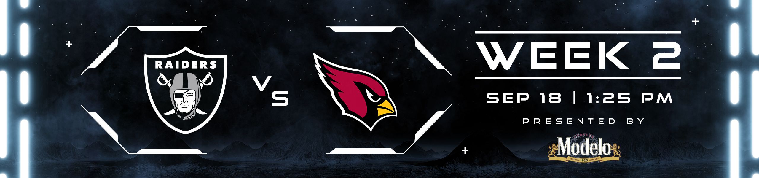 Week 2: Raiders vs. Cardinals 9/18 at 1:25pm