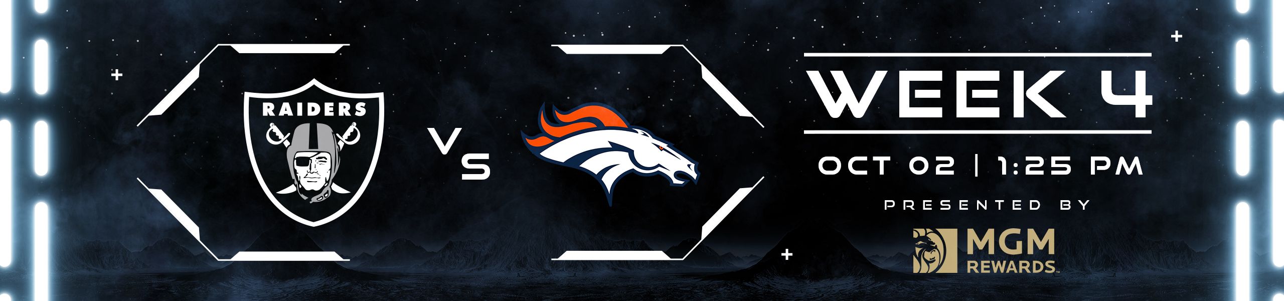 Week 4: Raiders vs. Broncos 10/2 at 1:25pm