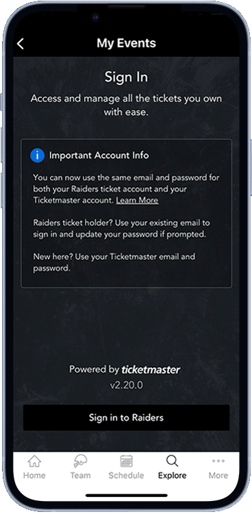 New FAQ  Raiders Ticket Account Manager