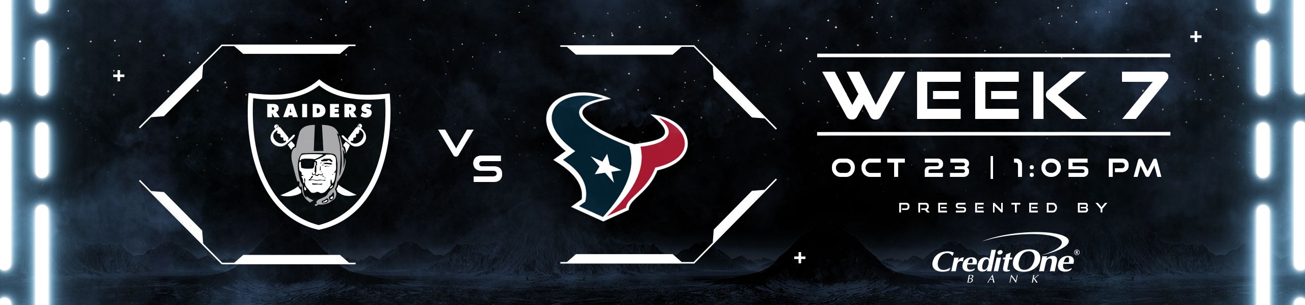 Week 7: Raiders vs. Texans 10/23 at 1:05pm