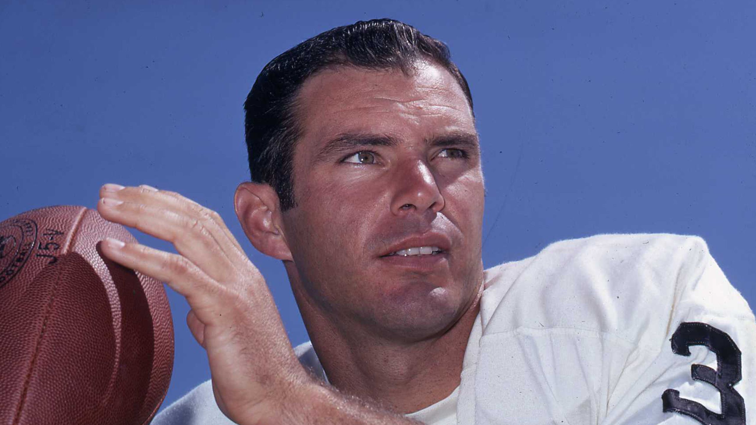 Oakland Raiders quarterback Daryle Lamonica is shown in a game