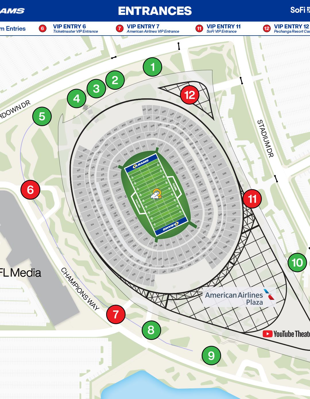 dallas cowboys stadium map