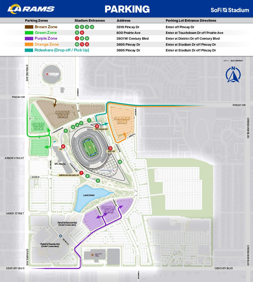 SoFi Stadium: Parking, capacity, seat map and more - Los Angeles Times