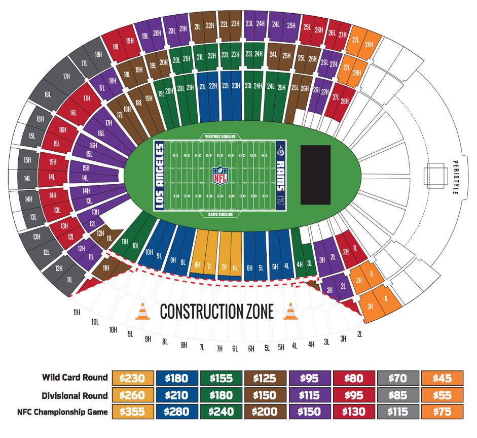Los Angeles Rams Playoff tickets on sale