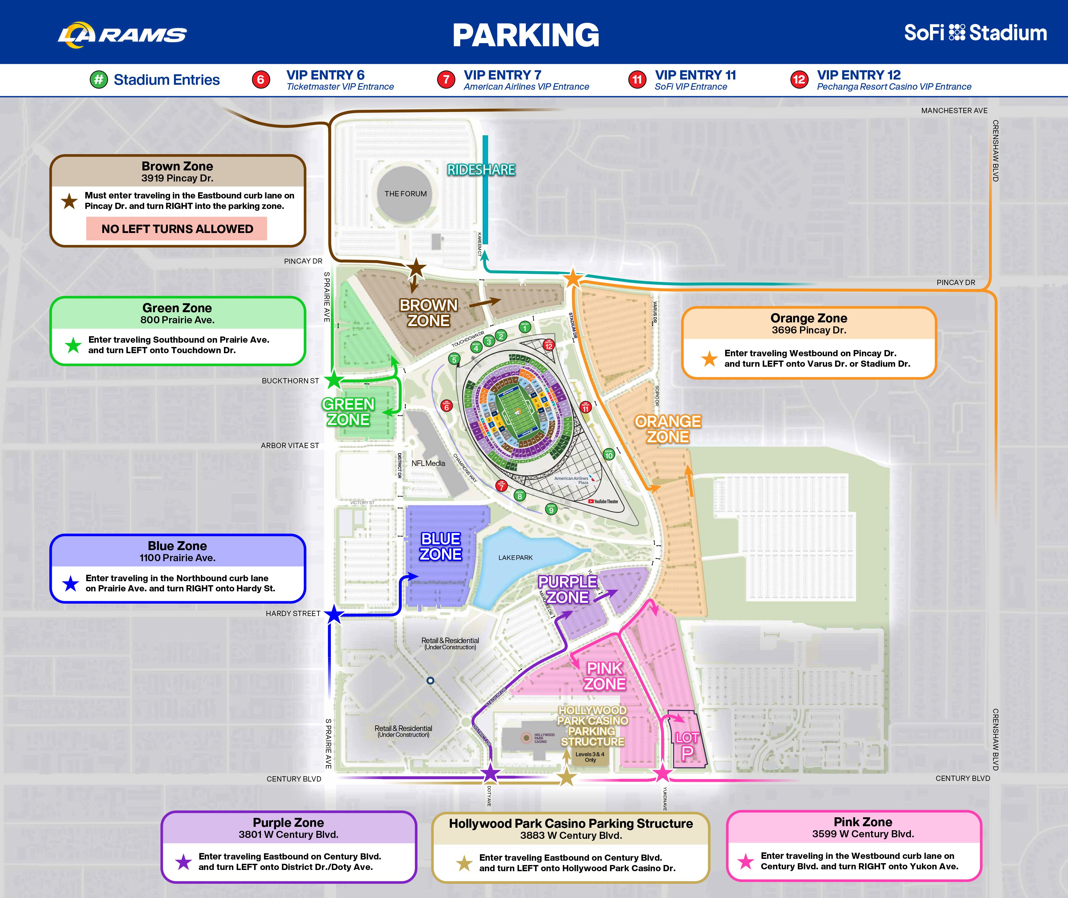 NFL 2023 Home Schedule at SOFI Stadium