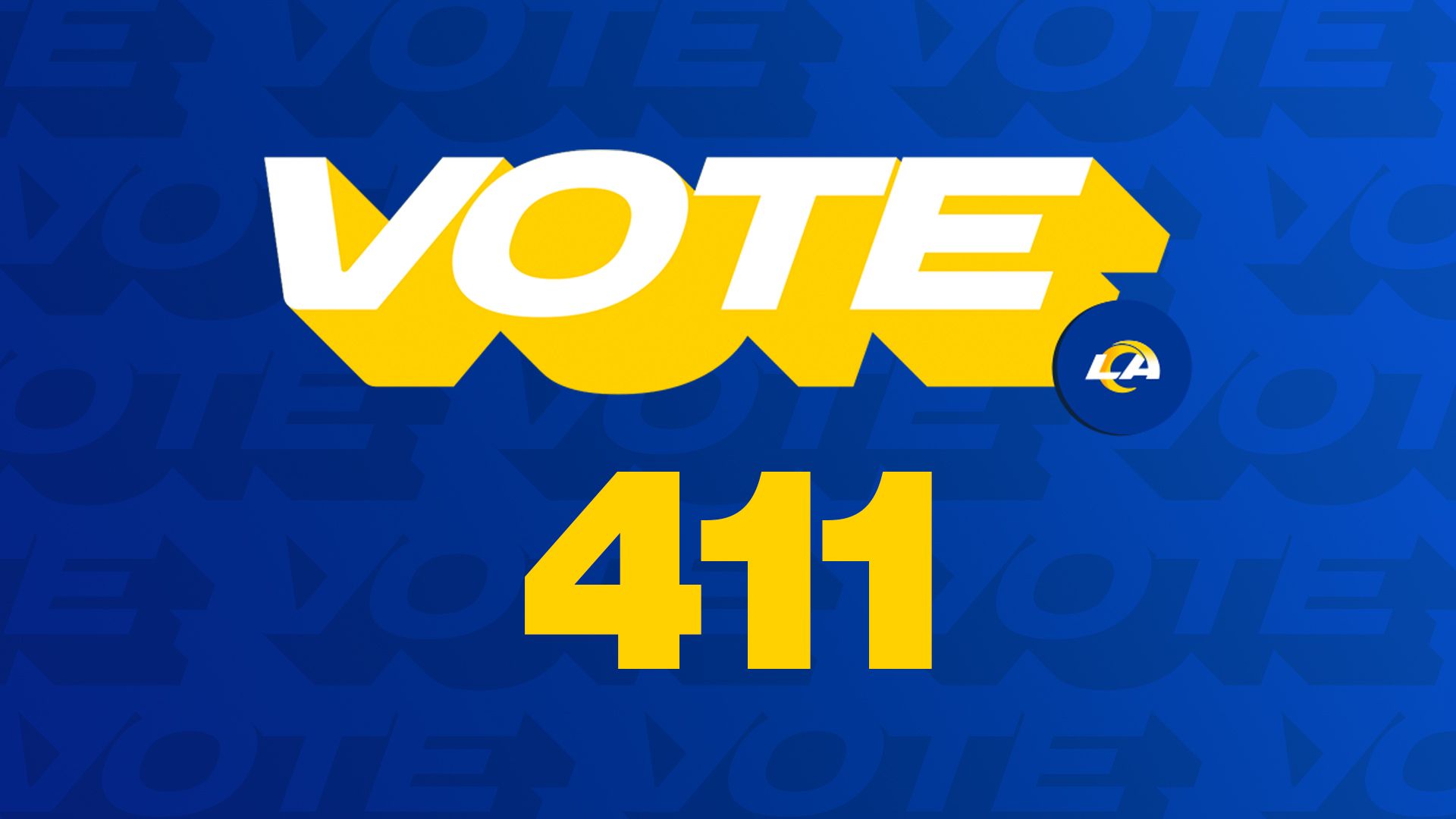 Los Angeles Rams on X: Online voting is live for the