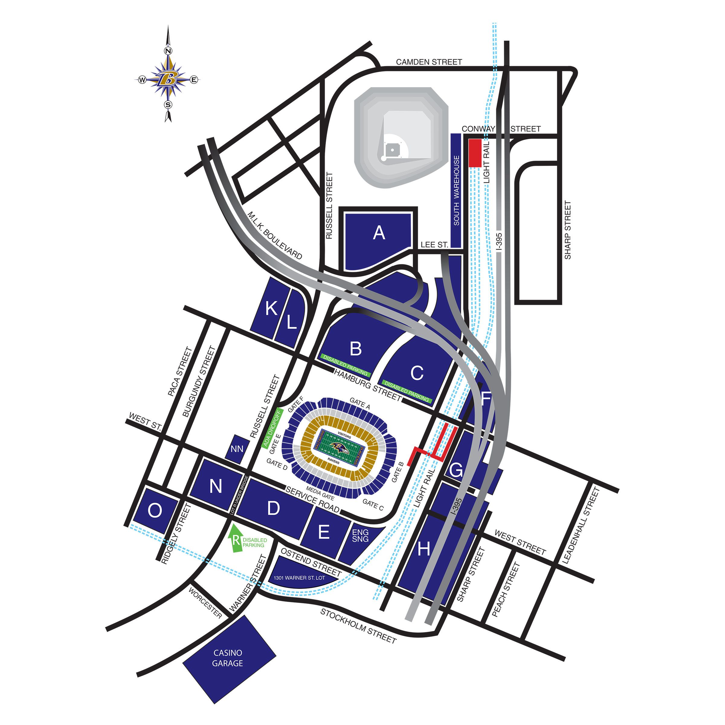 M&T Bank Stadium Diagrams  Baltimore Ravens –