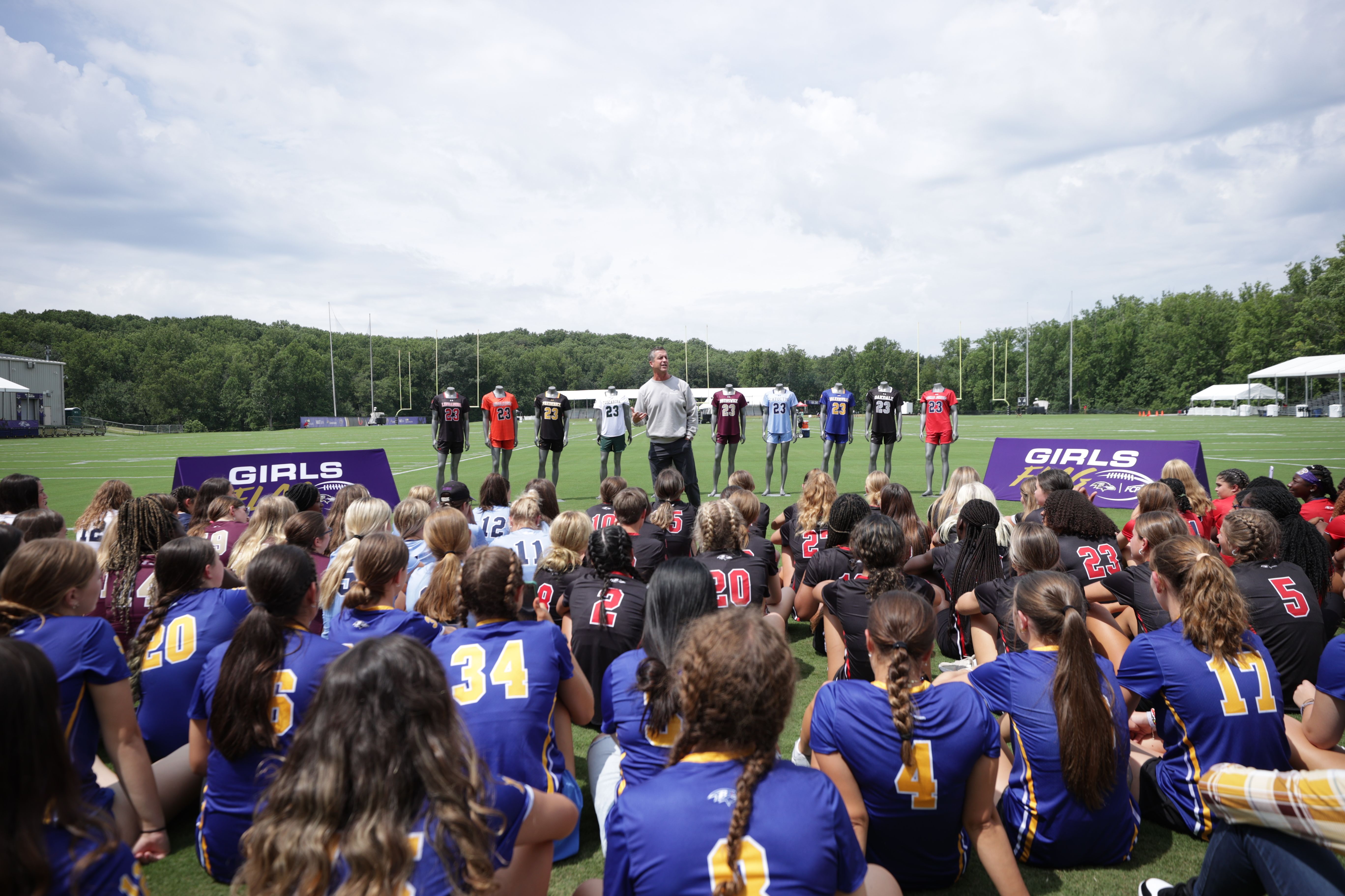 Ravens and Under Armour launch girls' flag football in Frederick County  Public Schools 