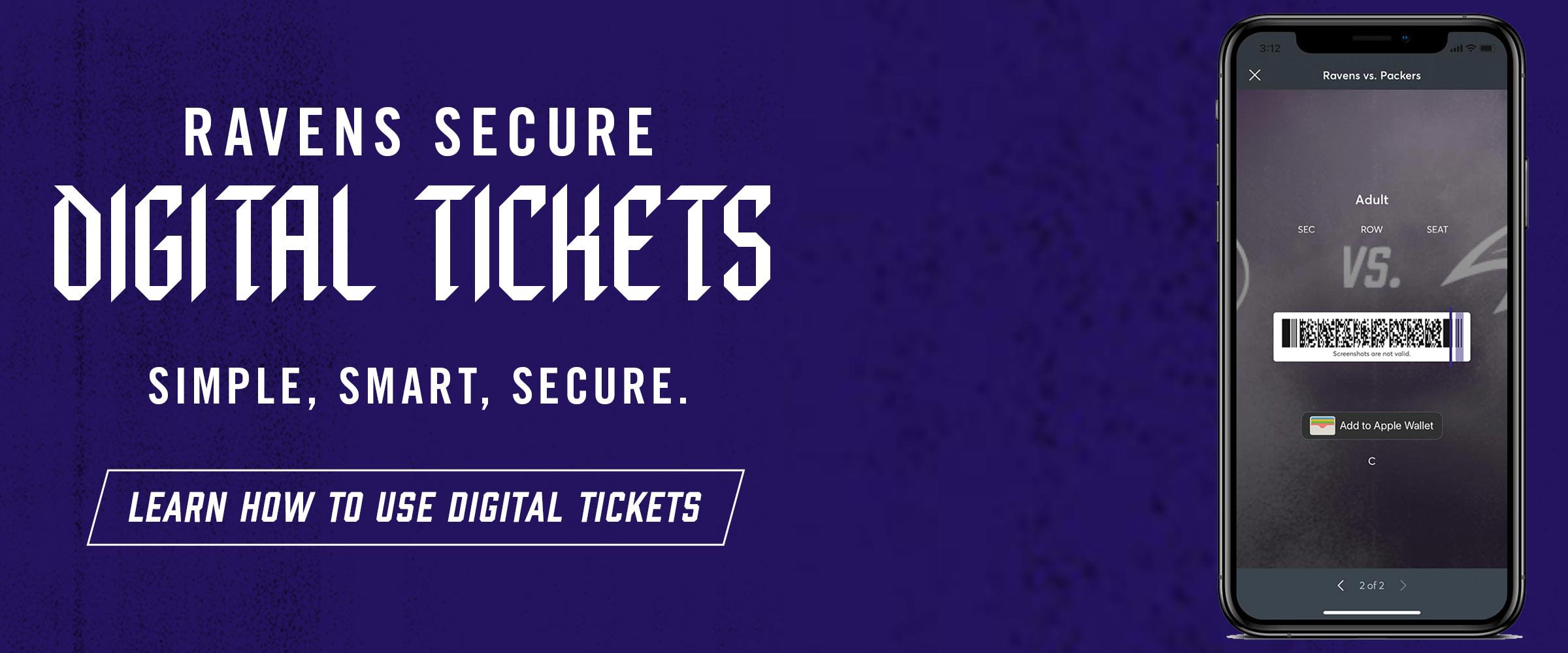 Baltimore Ravens Digital Tickets  Baltimore Ravens –