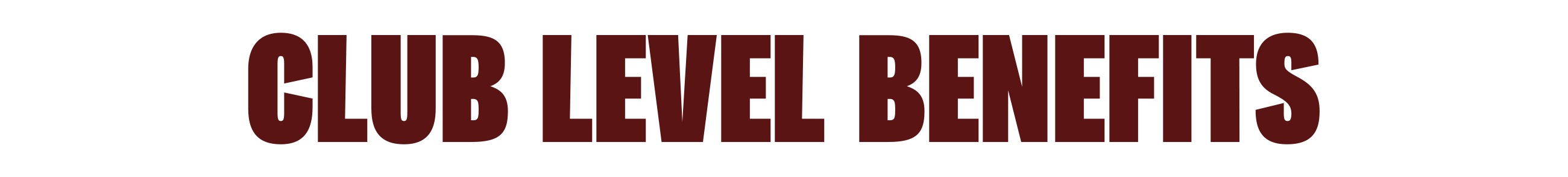 Club Level Benefits Header