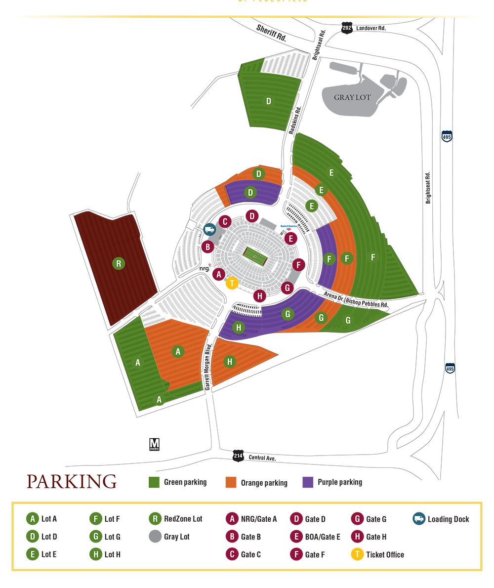 FedExField Parking and Directions