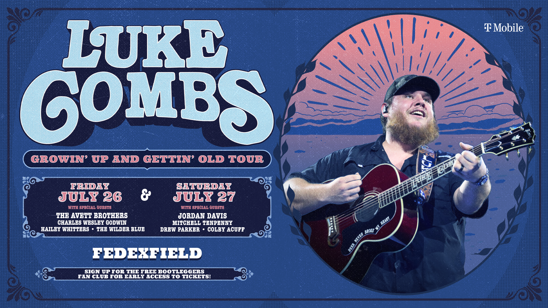 Luke Combs, The Avett Brothers & Charles Wesley Godwin Tickets Fri, Apr 19,  2024 5:45 pm at Highmark Stadium in Orchard Park, NY