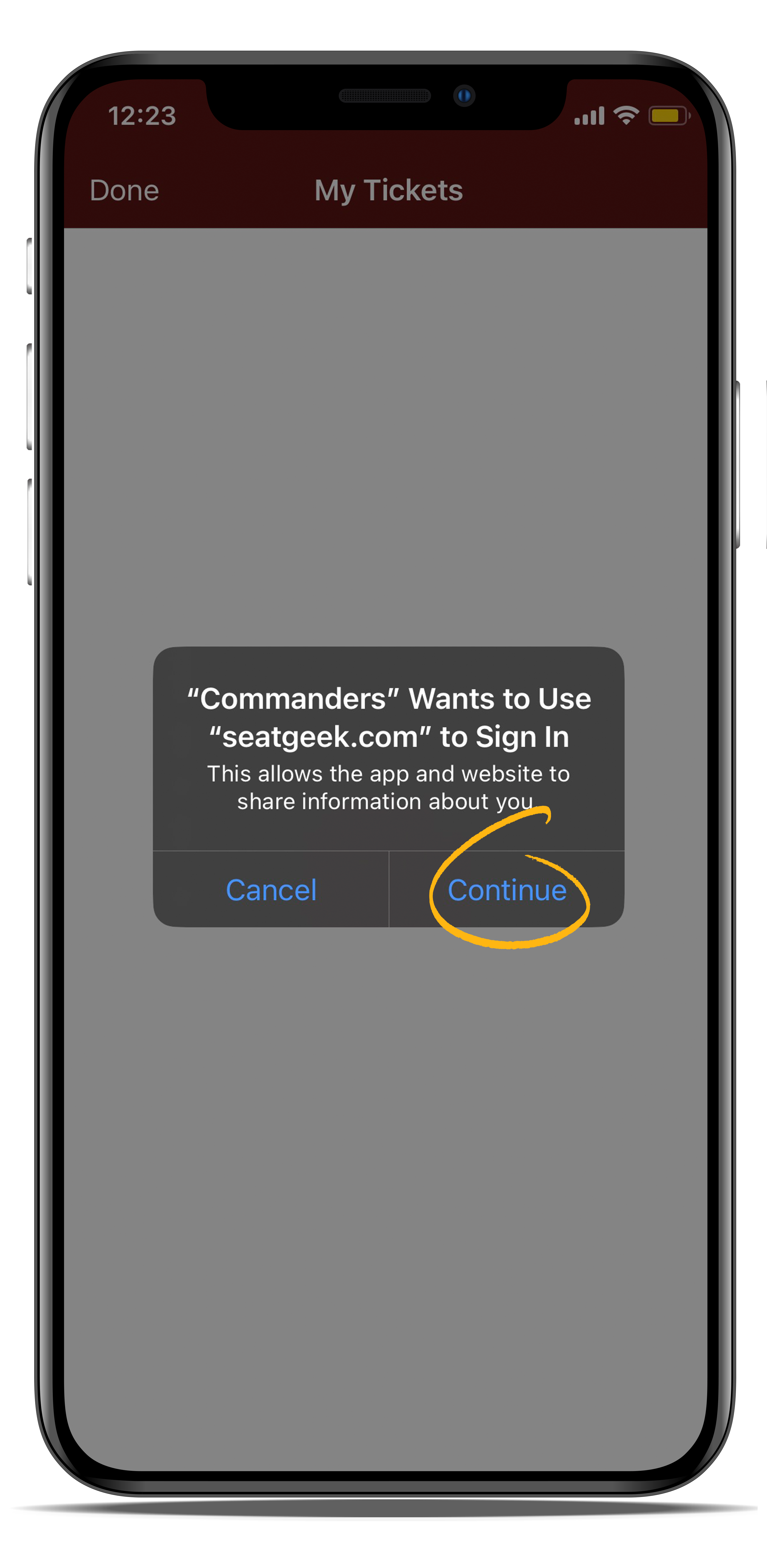 Mobile Tickets - Commanders' Classic — Army Gameday