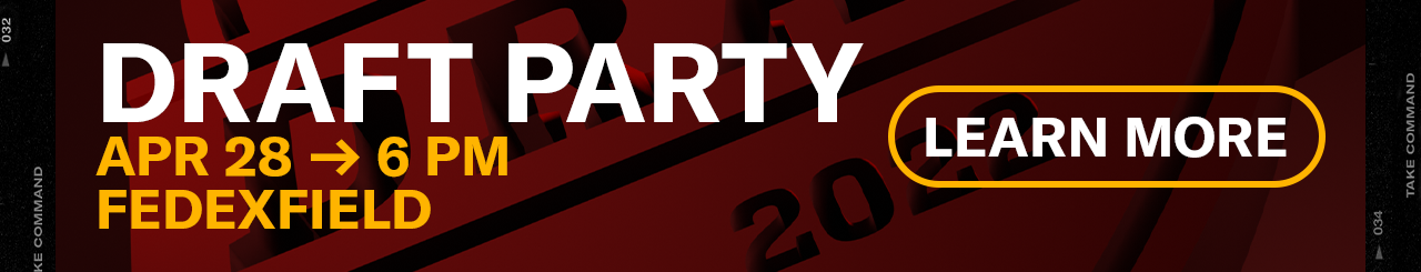 Link to information about the Washington Commanders 2022 Draft Party
