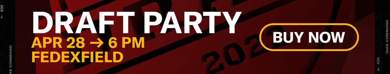 Link the event page for the Washington Commanders 2022 Draft Party.