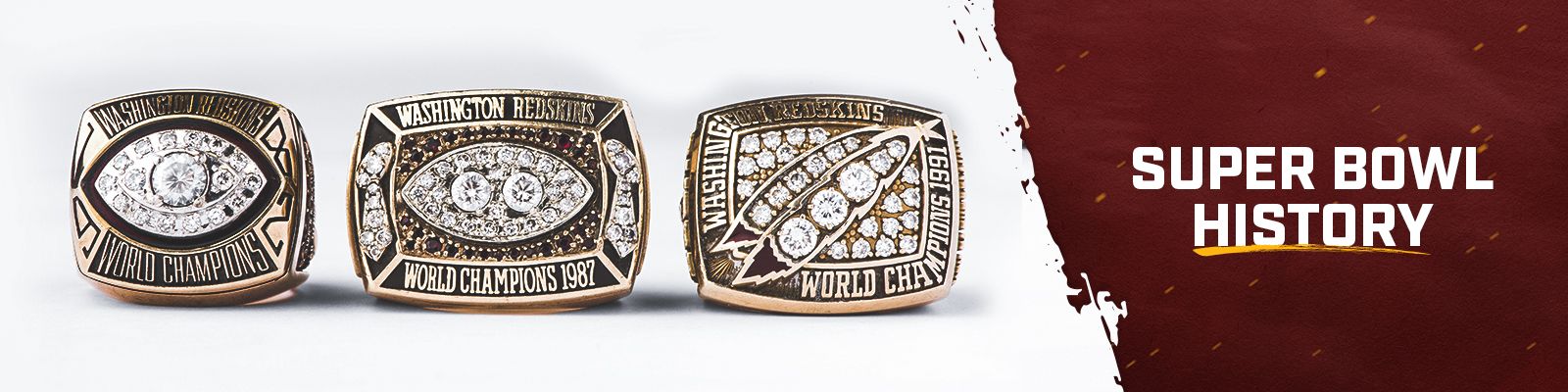 Super Bowl rings throughout history