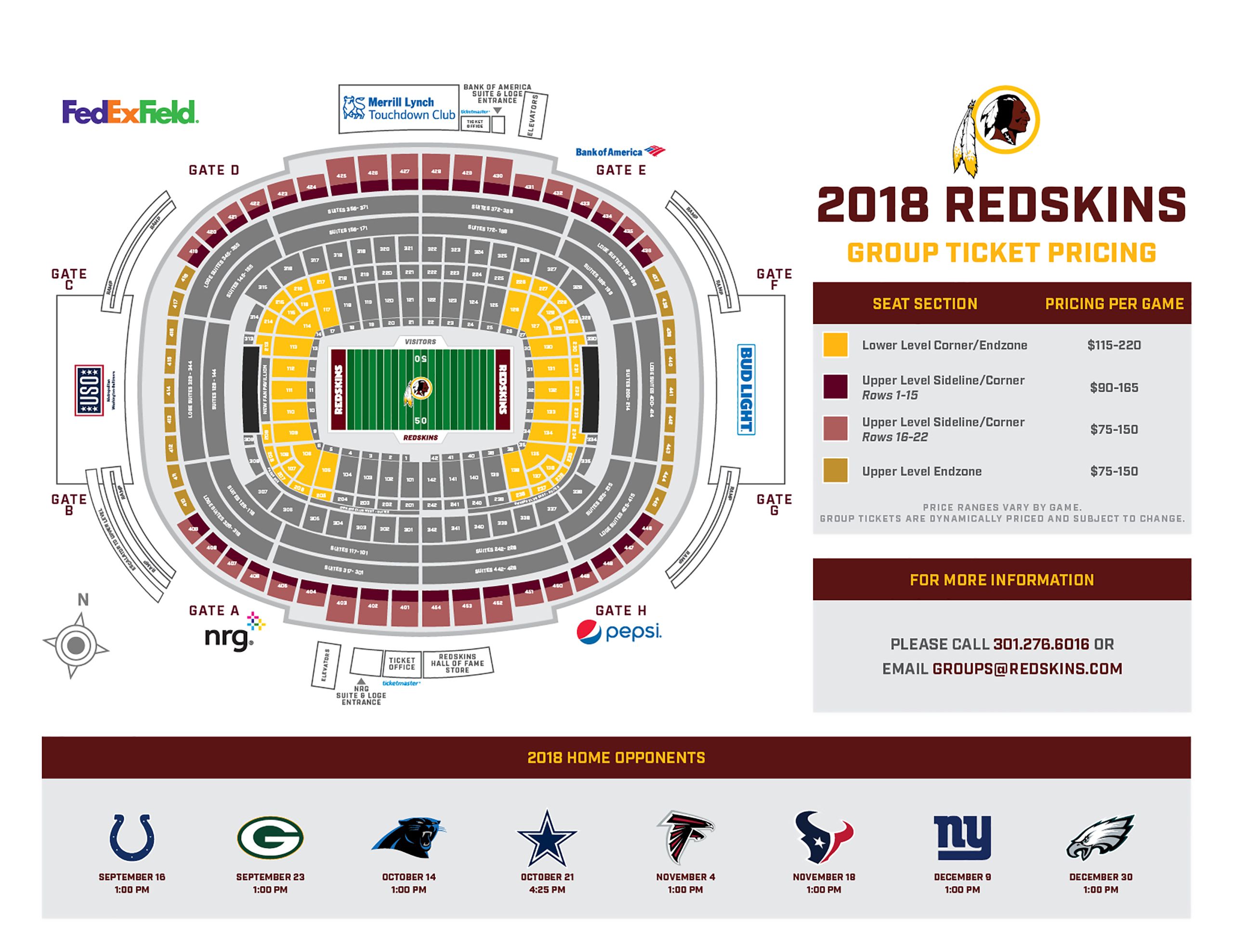 Redskins Tickets Washington Redskins