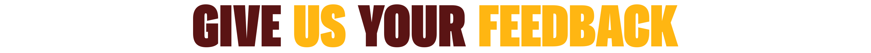 Header Text Feedback