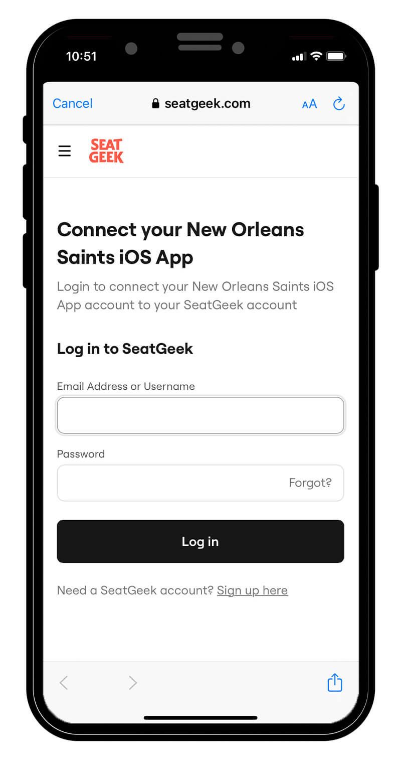 How do I link my New Orleans Saints account to SeatGeek? – SeatGeek