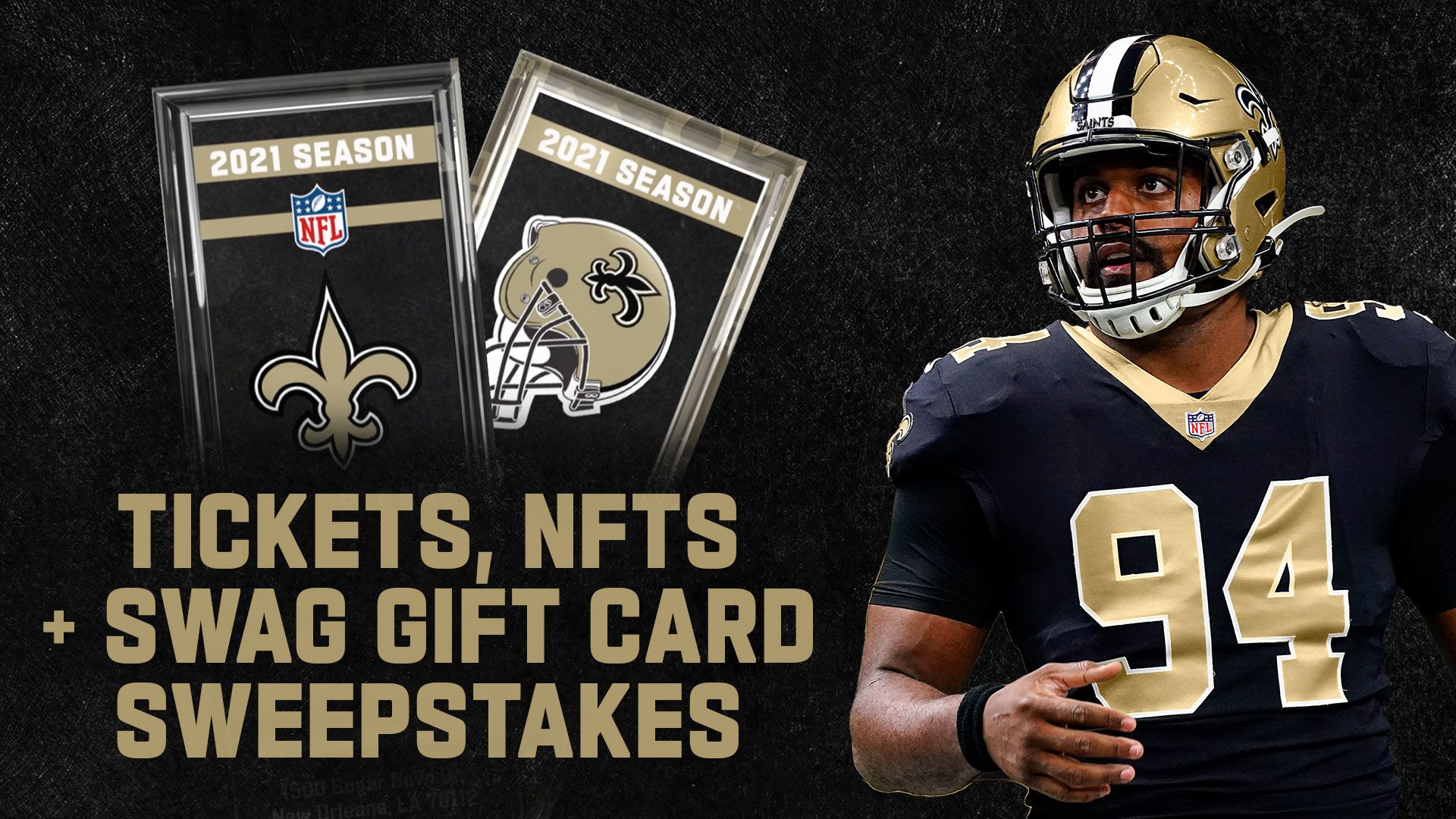 Saints 2021 Regular Season Finale Sweepstakes, New Orleans Saints