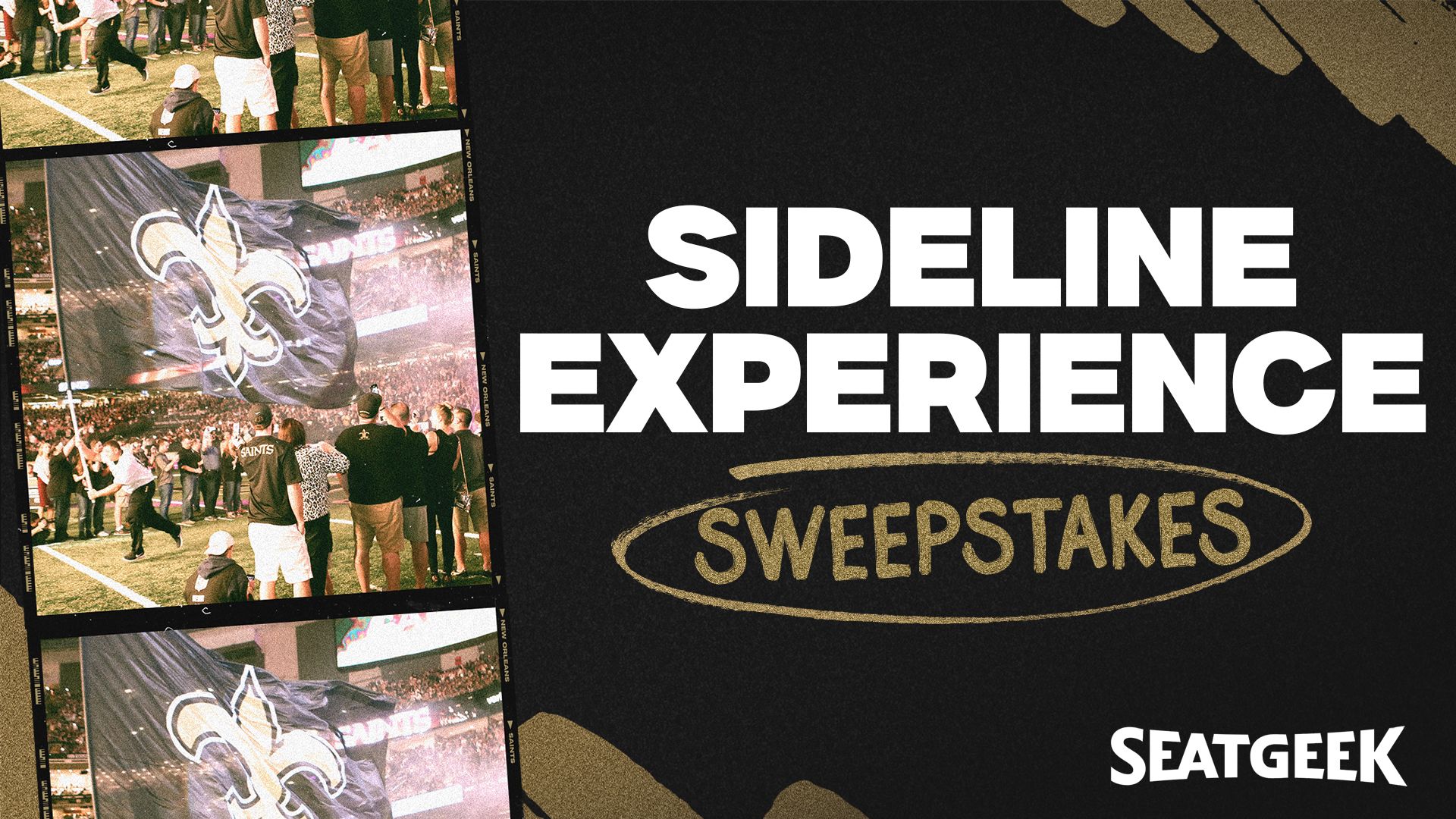 New Orleans Saints on X: Don't miss your chance to win sideline access on  the field, witness player intros and the @SeatGeek 'Light Up the Dome'  pre-game light show on Oct. 1st