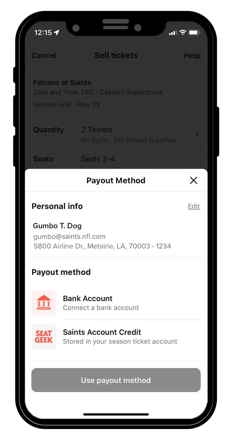 Choose your preferred payout method. You will need to enter your bank routing information to activate the Bank Account payout method.
