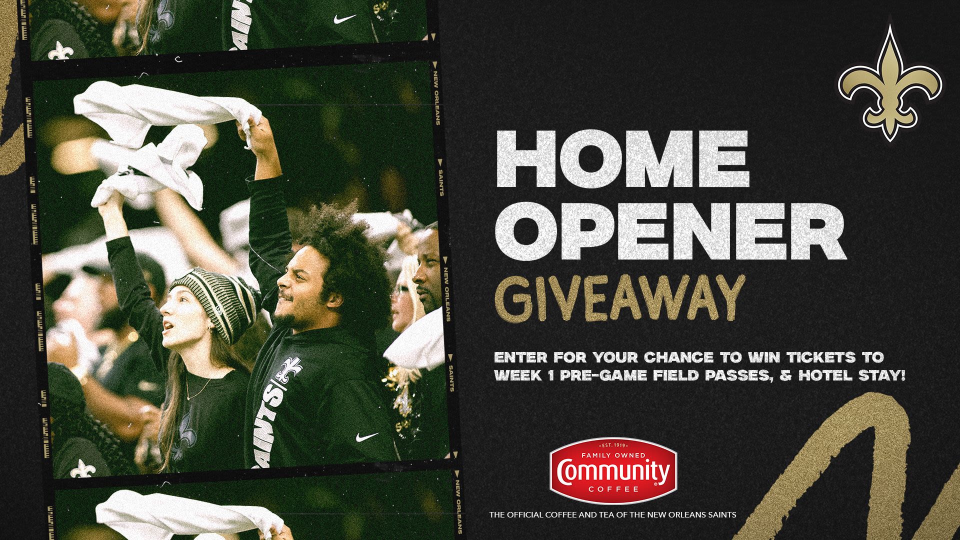 Saints Home Opener VIP Sweepstakes