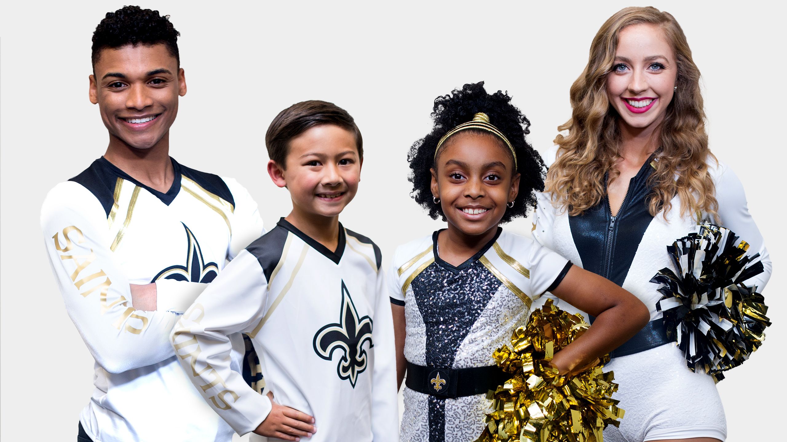 new orleans saints cheerleading uniform