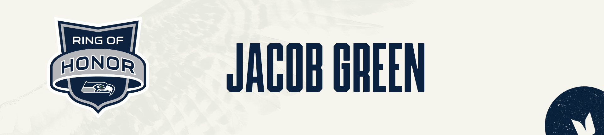 Seahawks Jacob Green Ring of Honor