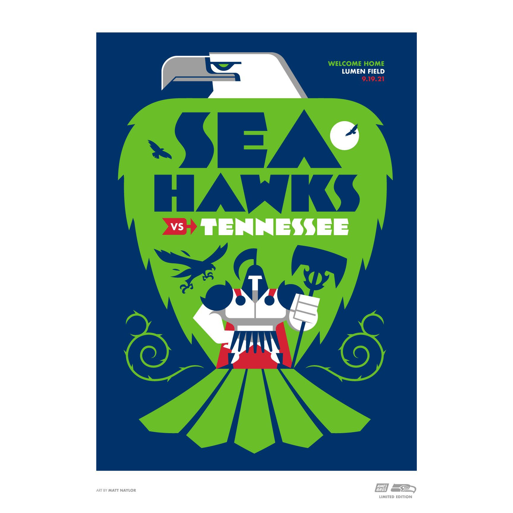 Seahawks Gameday Posters  Seattle Seahawks –