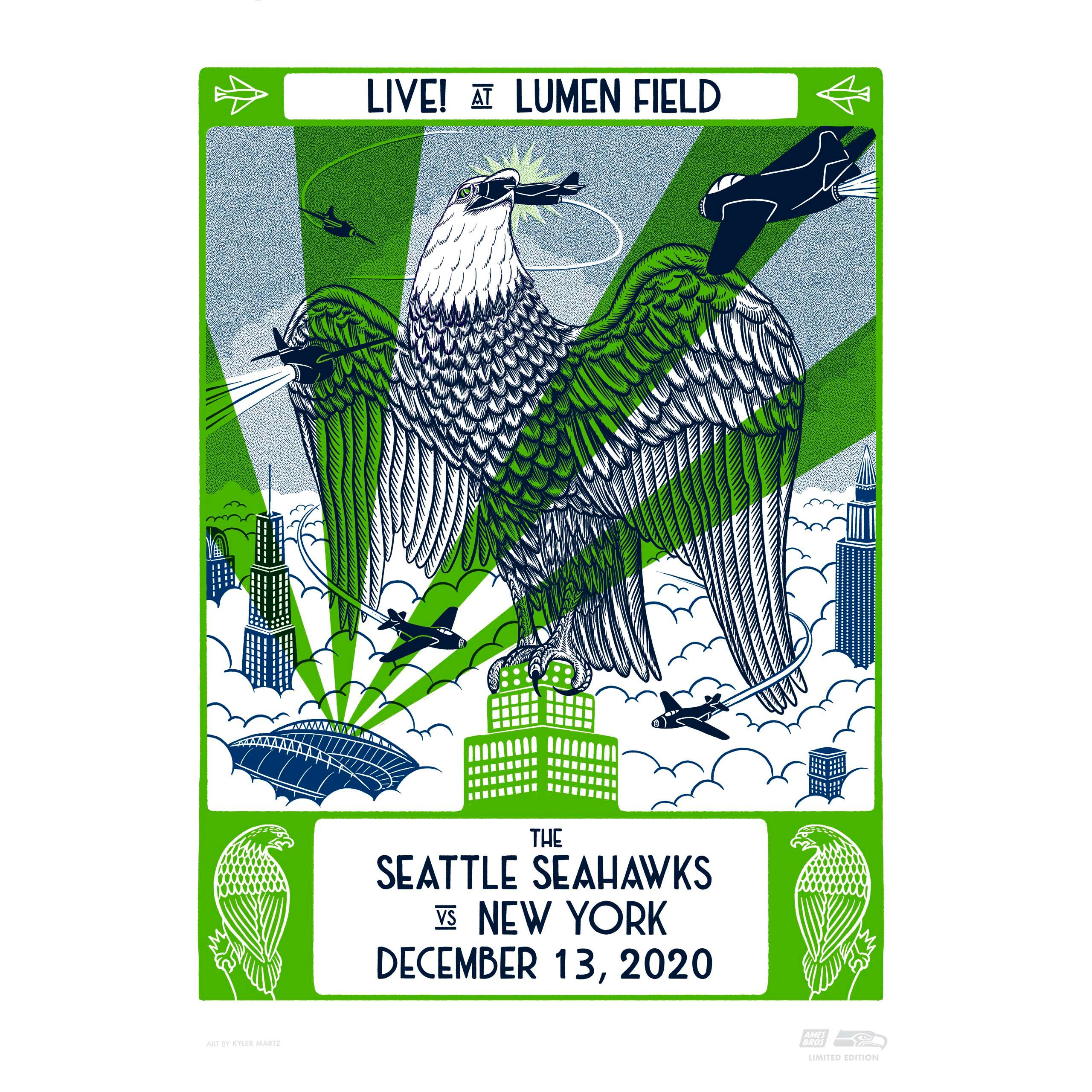 Seahawks Game Day Poster Mirror Paper Variant — SASHA BARR