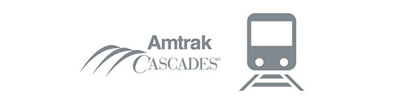 Amtrak Cascades Logo and Train Icon