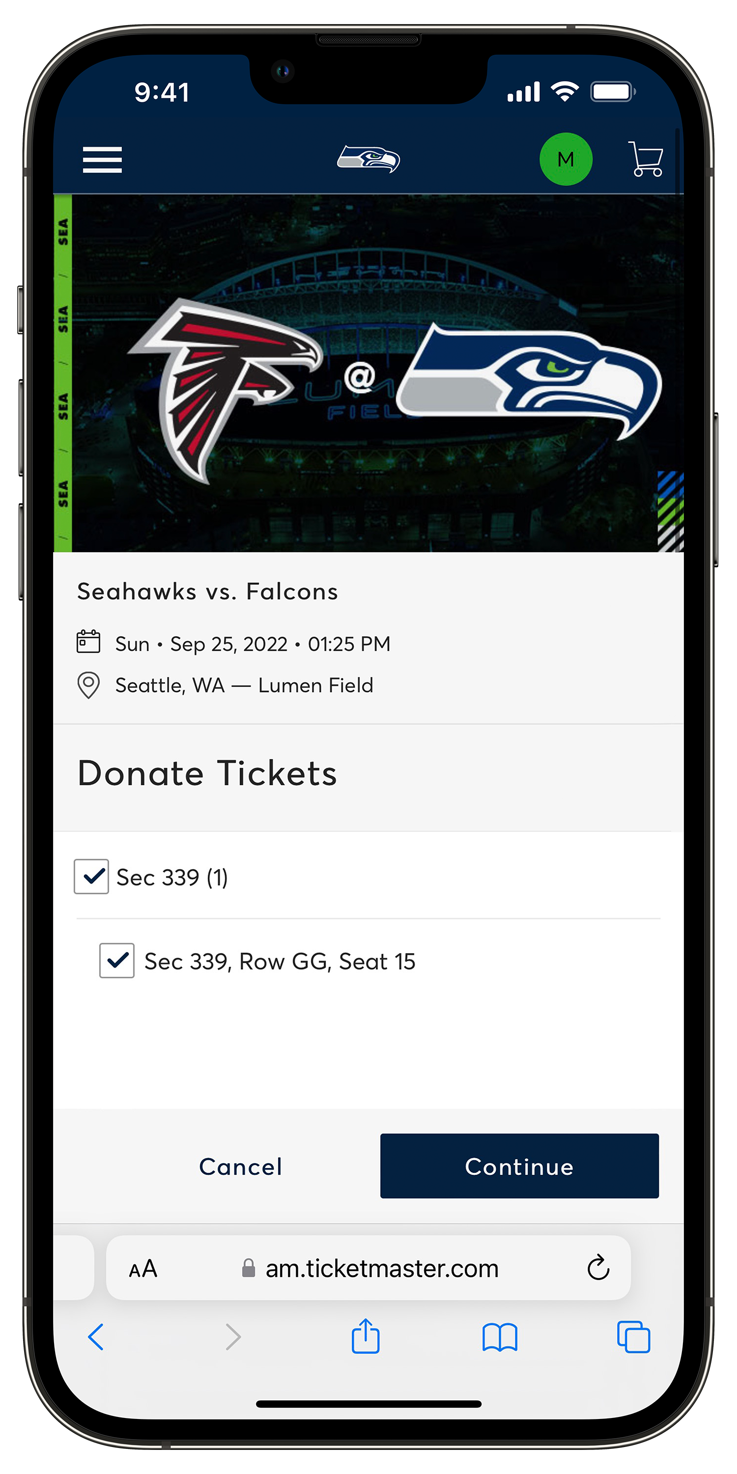 Seahawks Donating Mobile Tickets | Seattle Seahawks – Seahawks.com