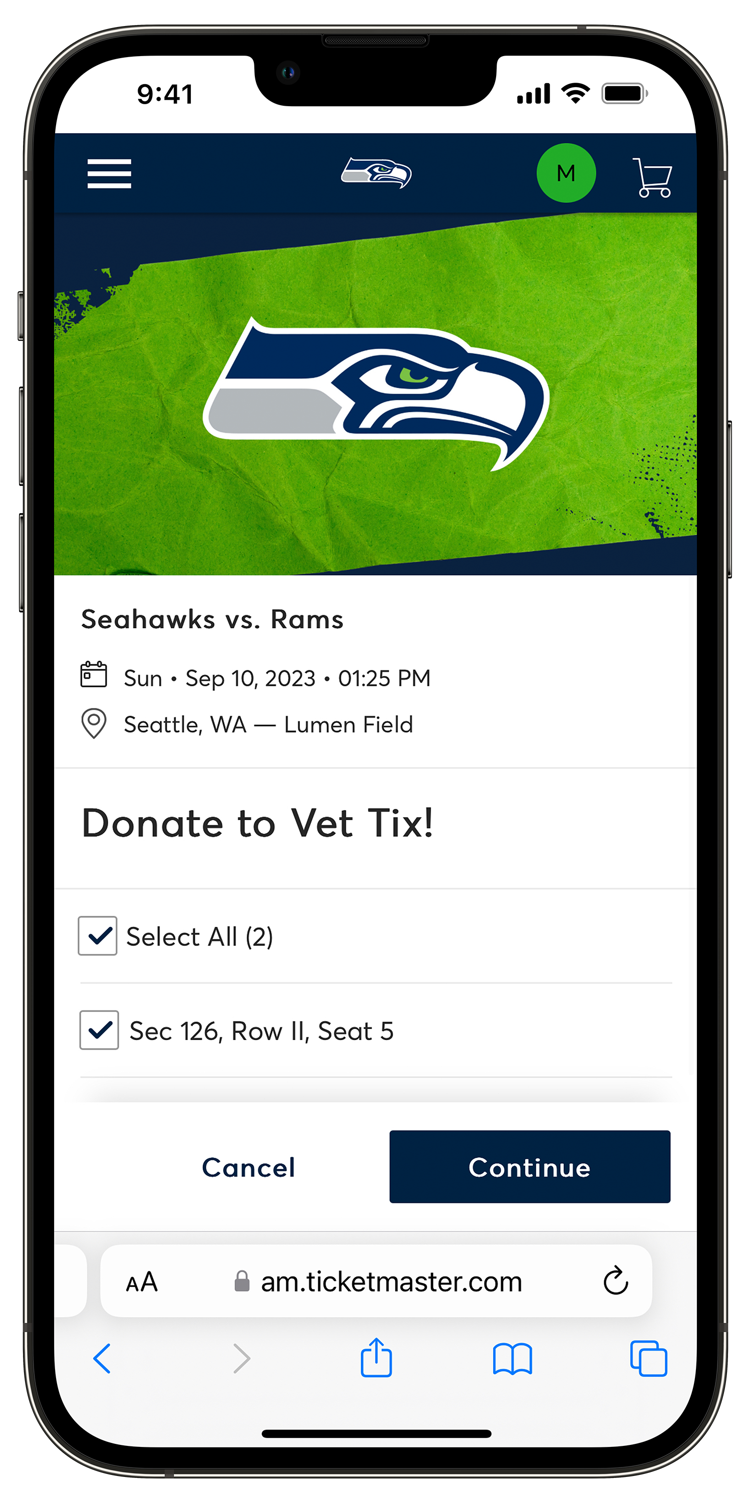 Seahawks Donating Mobile Tickets  Seattle Seahawks –