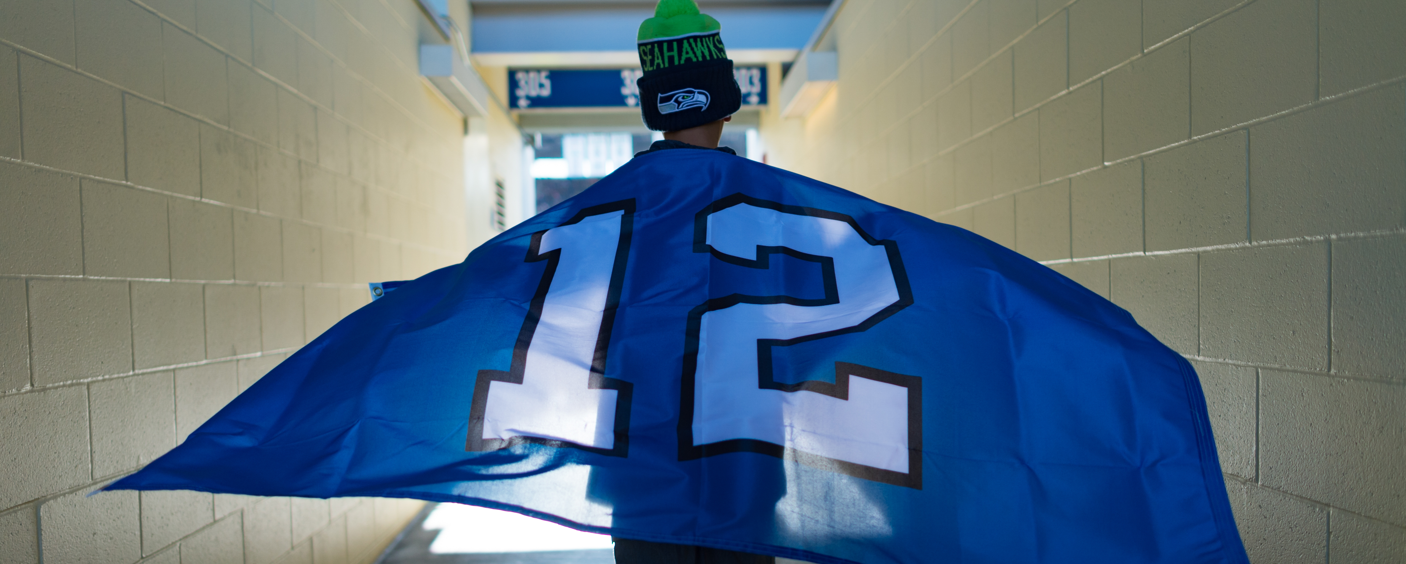 Seattle Seahawks 12th Fan Flag 12 Navy 3x5 Feet -   Hong Kong