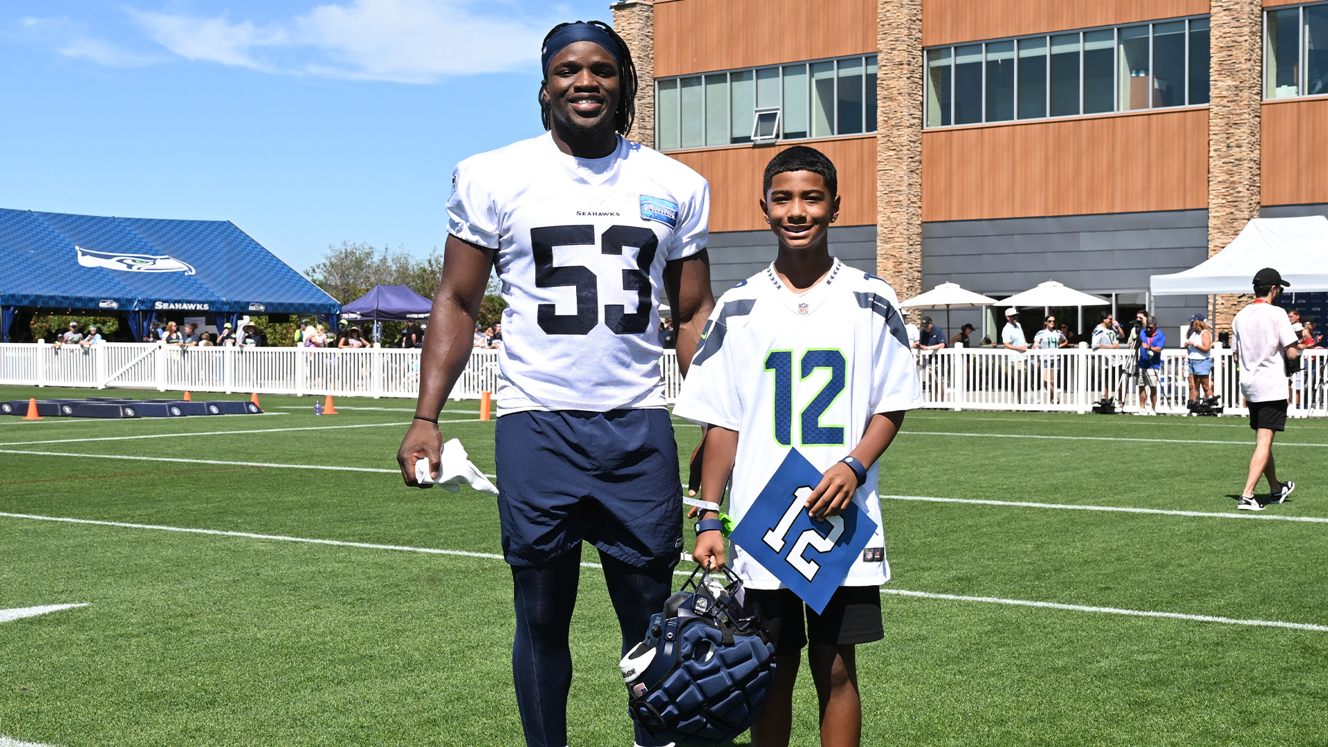 NFL Seattle Seahawks (Fan) Kids' Football Home Game Jersey.