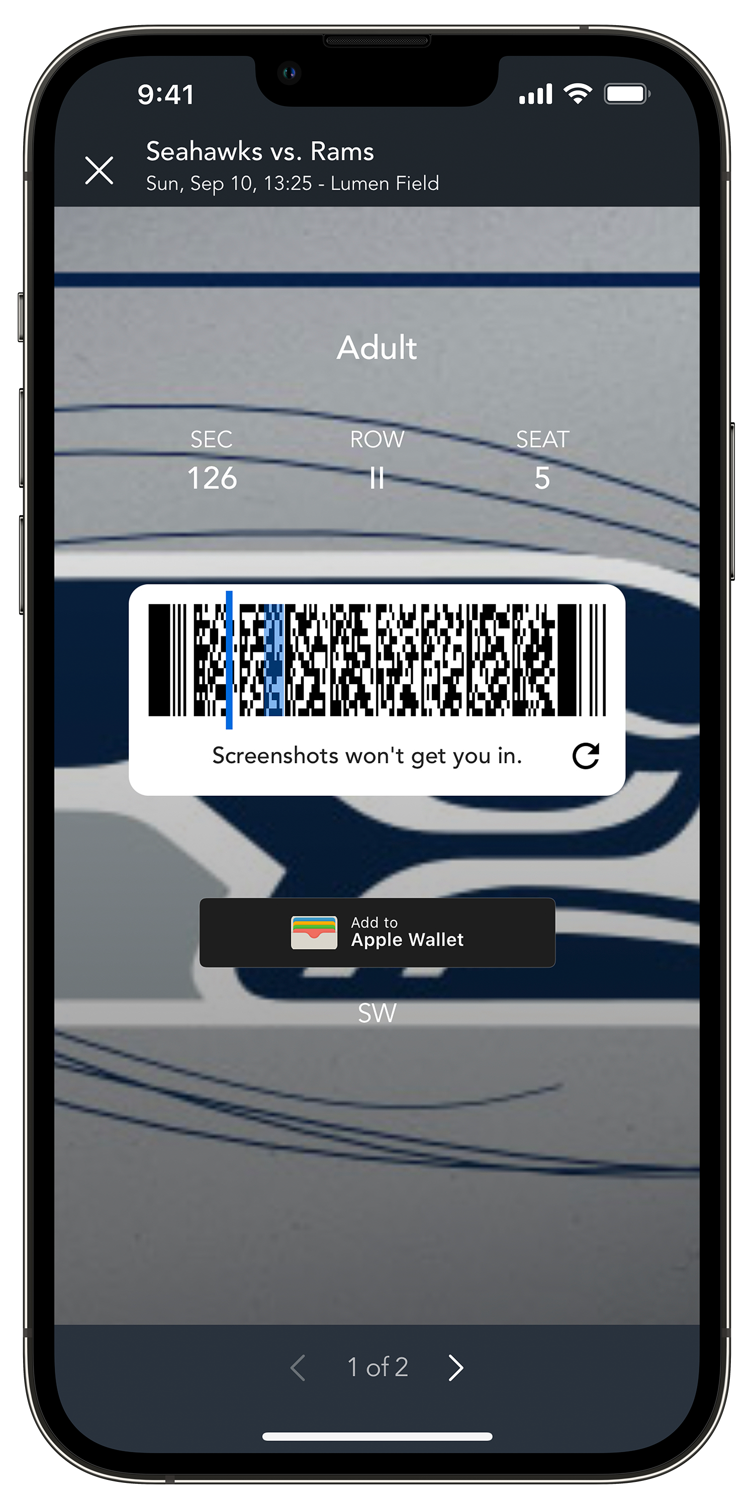 Seahawks Mobile Tickets  Seattle Seahawks –