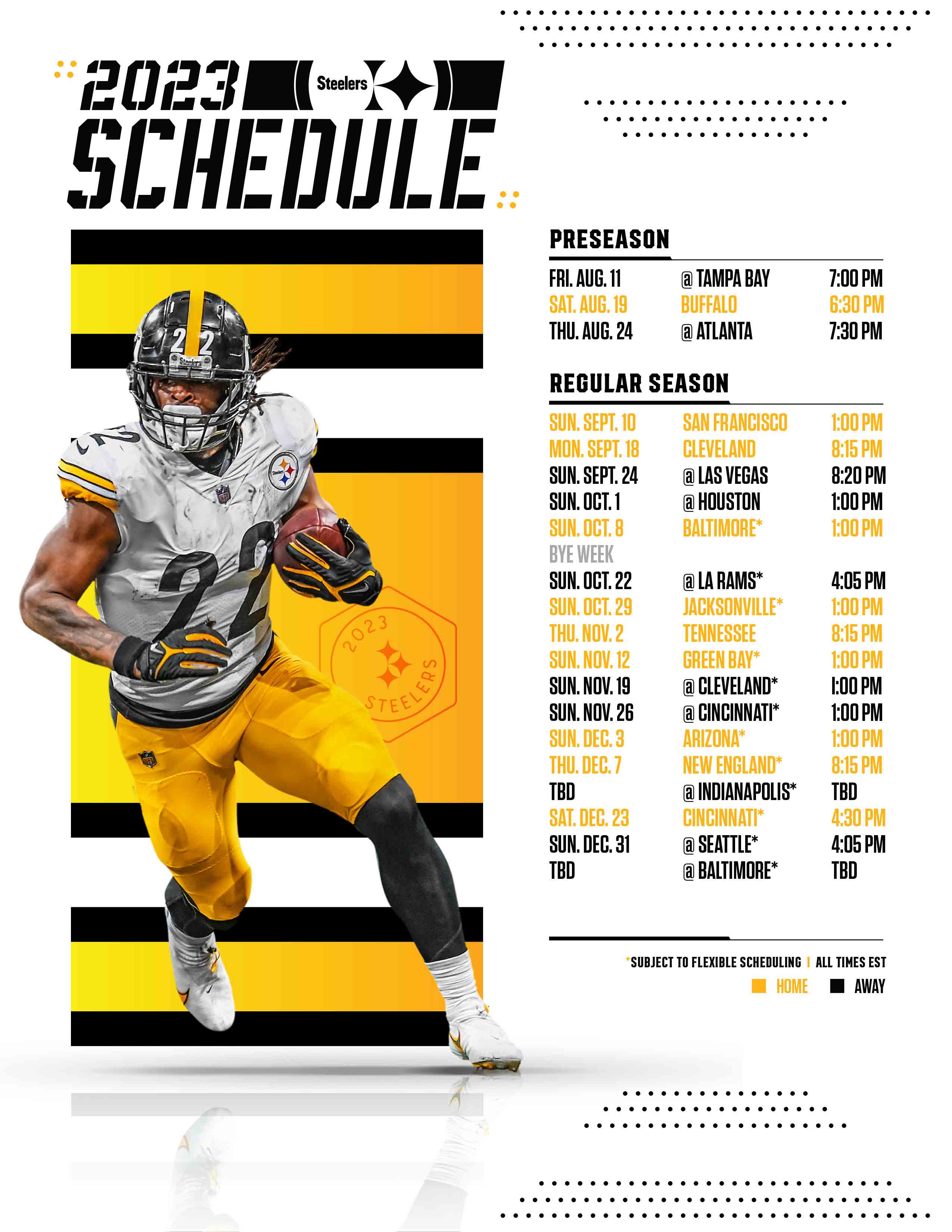 Steelers Schedule Pittsburgh Steelers