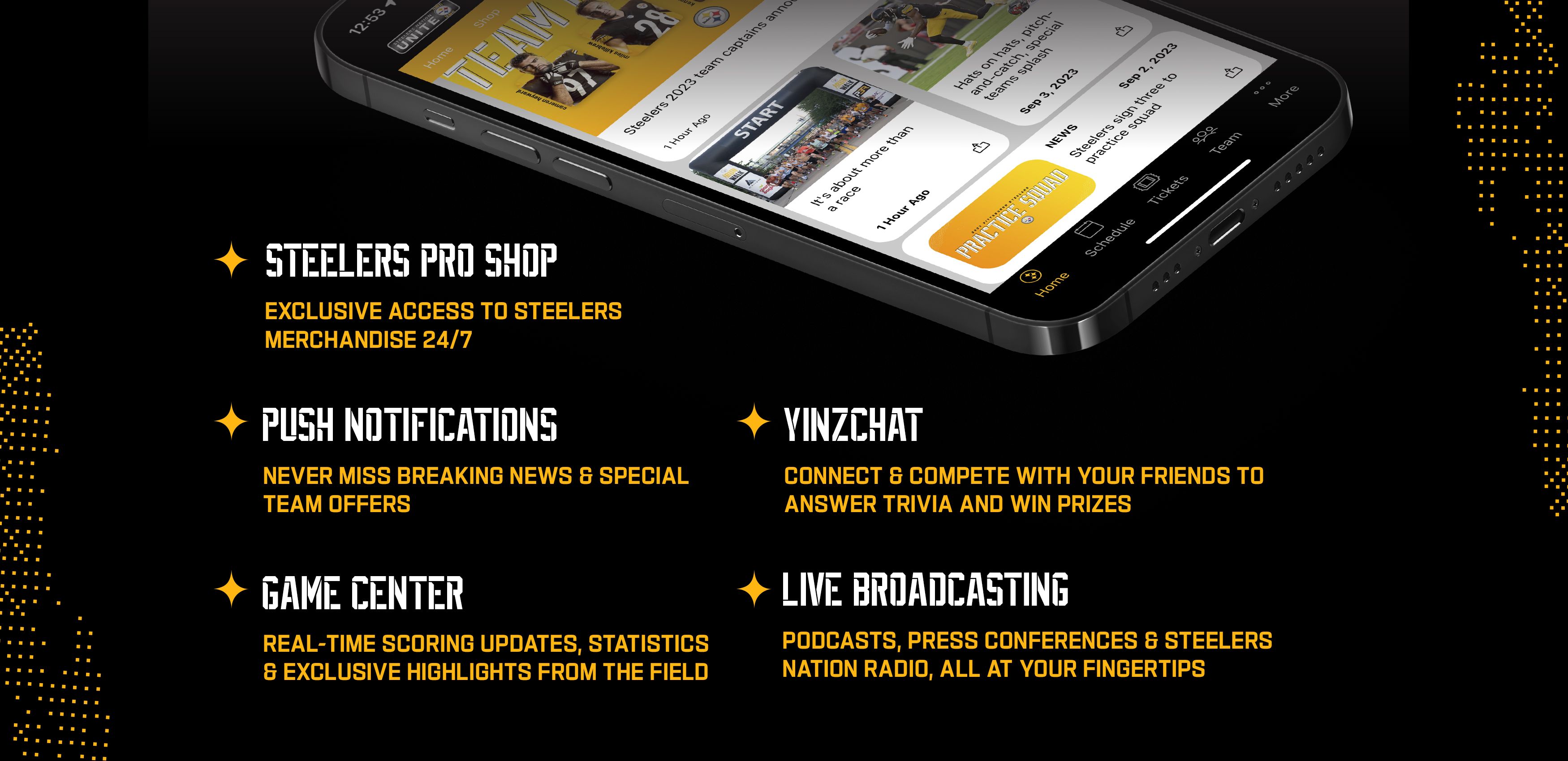 The Official Mobile App of the Pittsburgh Steelers