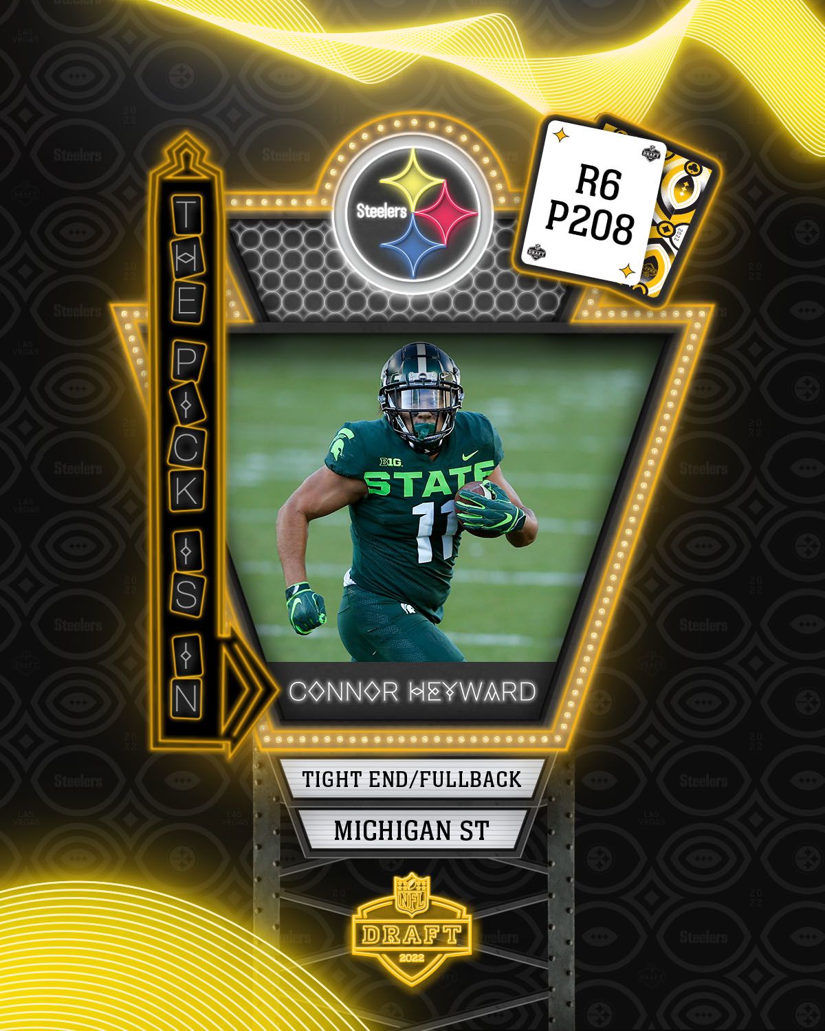 R6P208 Connor Heyward 4x5