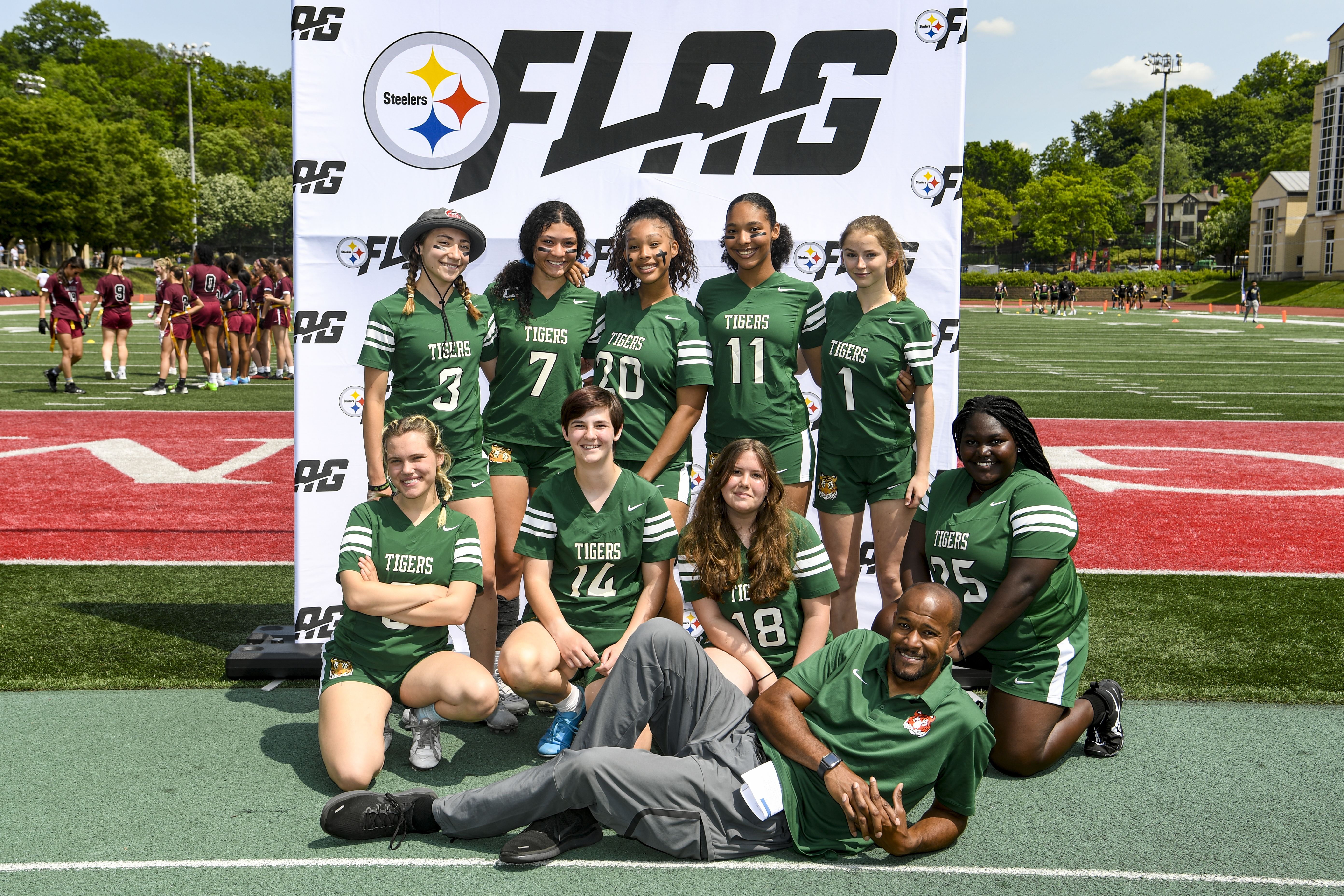 Steelers help kick off Girls Flag Football season